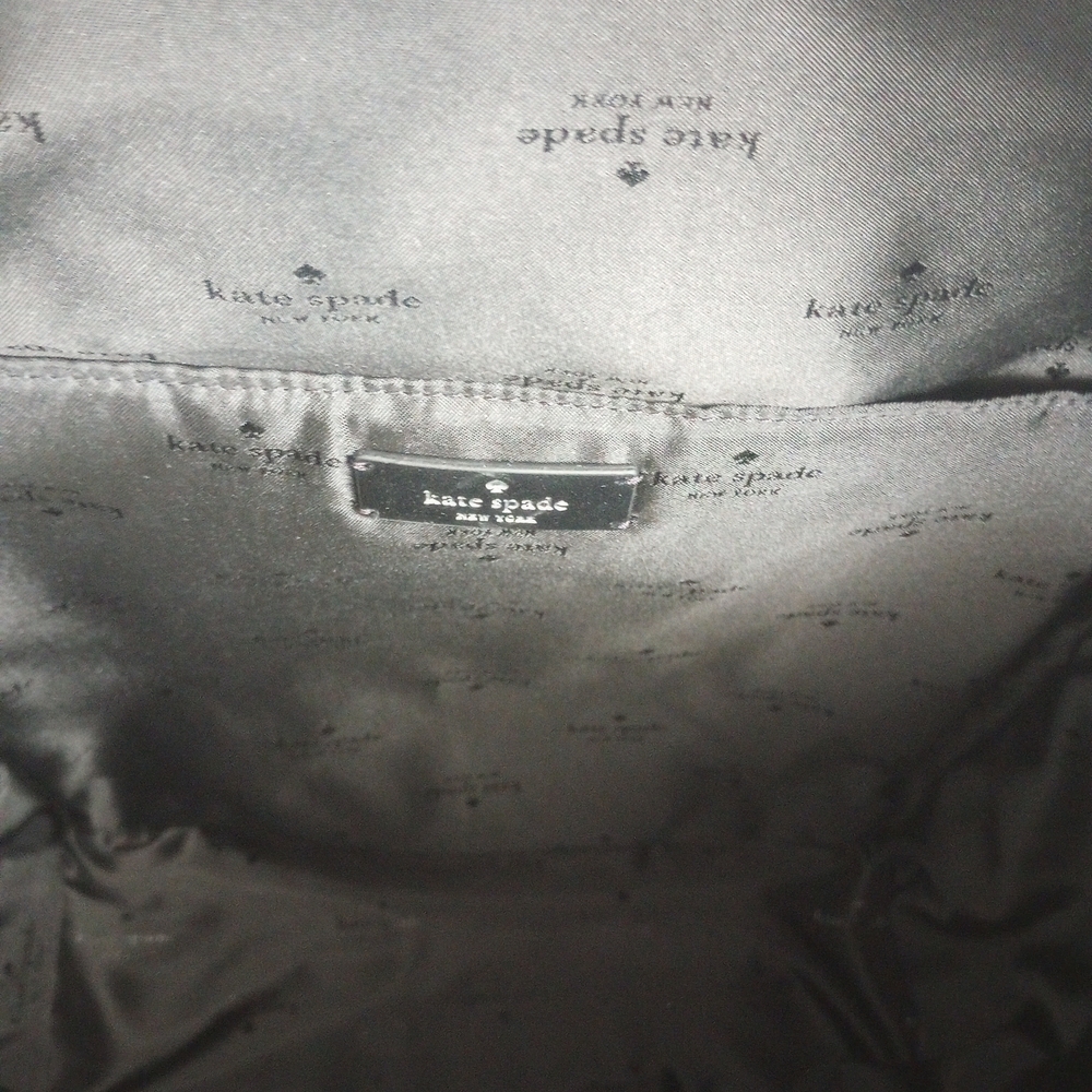 Kate Spade Black Quilted Nylon Backpack!. - Picture 5 of 8